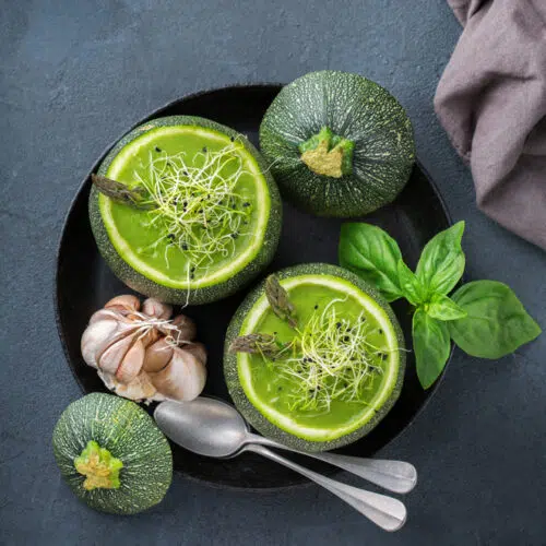 Courgette de Nice à fruit rond bio